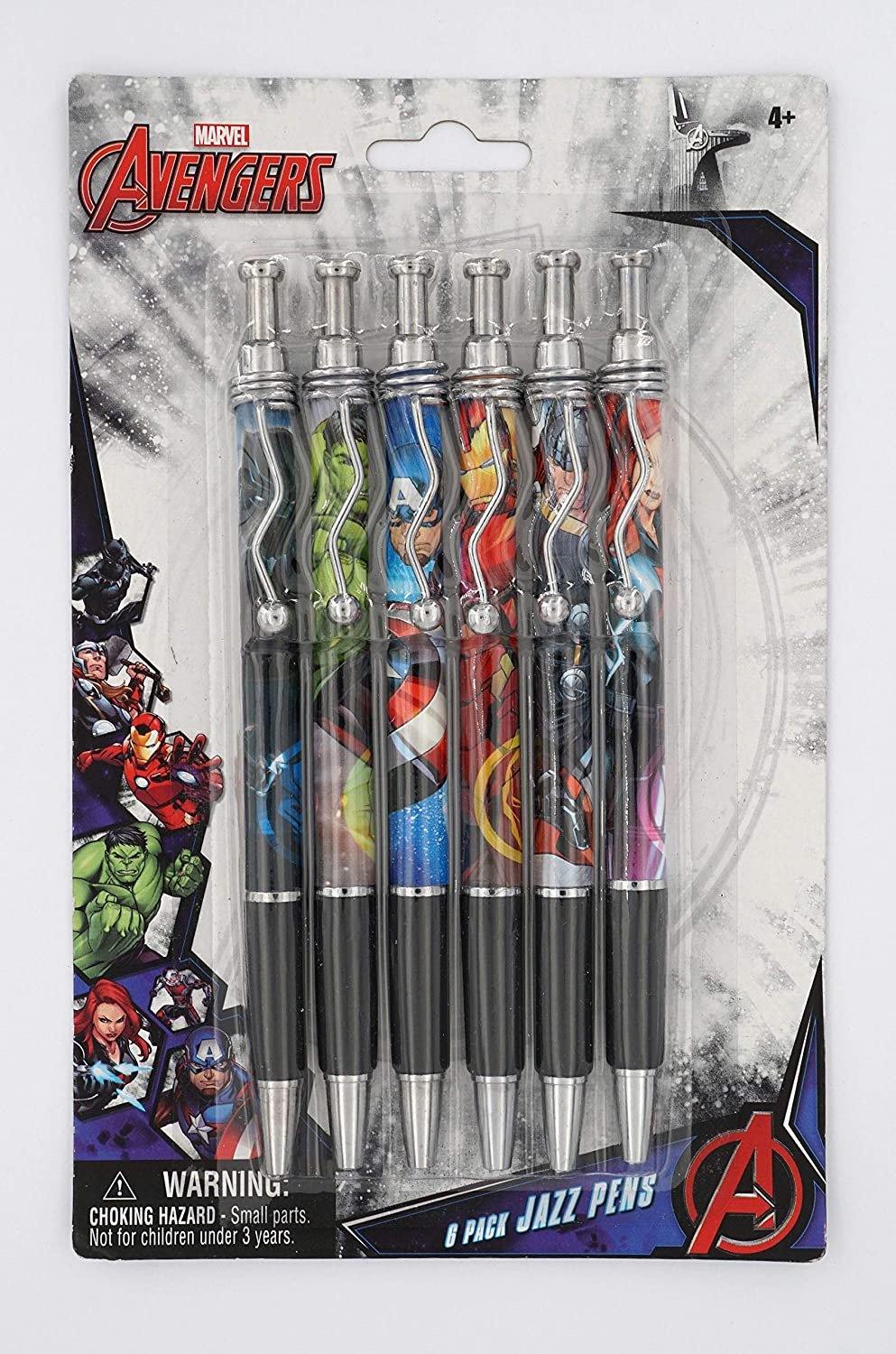 Marvel Avengers Jazz Pen 6 Pcs Set