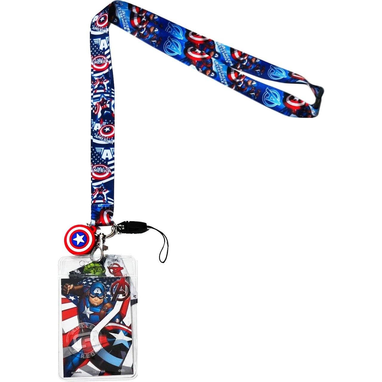Marvel'S Captain America Lanyard With Dangle