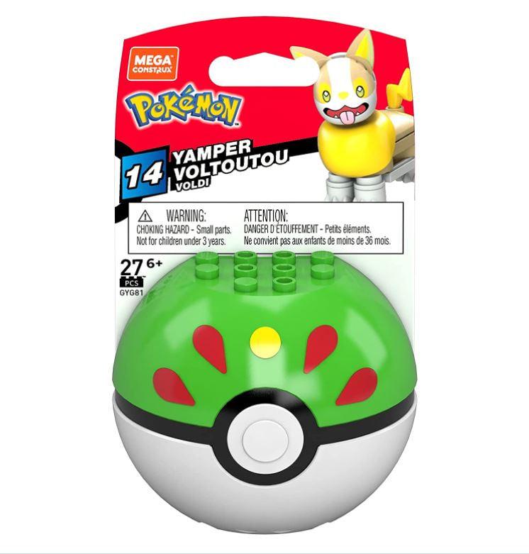 Mega Construx Pokemon Yamper Poke Ball Building Set