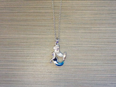 Abalone Mermaid Pendant Necklace on Chain