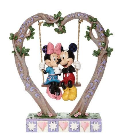 Mickey & Minnie "Sweethearts In A Swing" Figurine