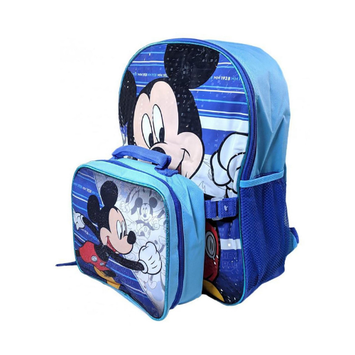 MICKEY MOUSE 16inch BACKPACK WITH LUNCH BAG