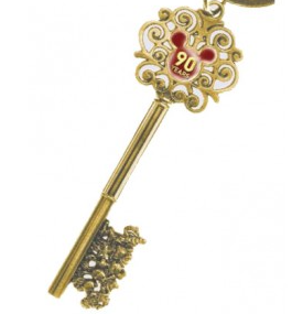 Mickey Mouse 90 Years Pewter Key Ring