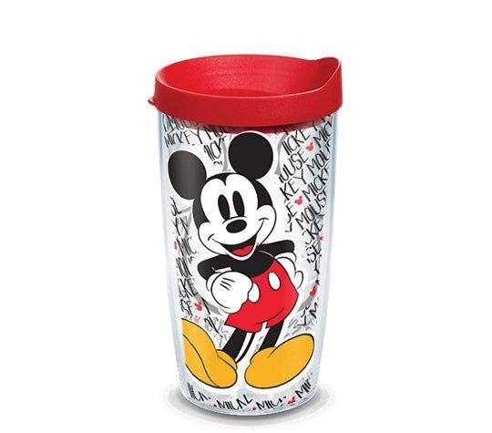 Mickey Name Pattern Plastic Tervis Tumbler