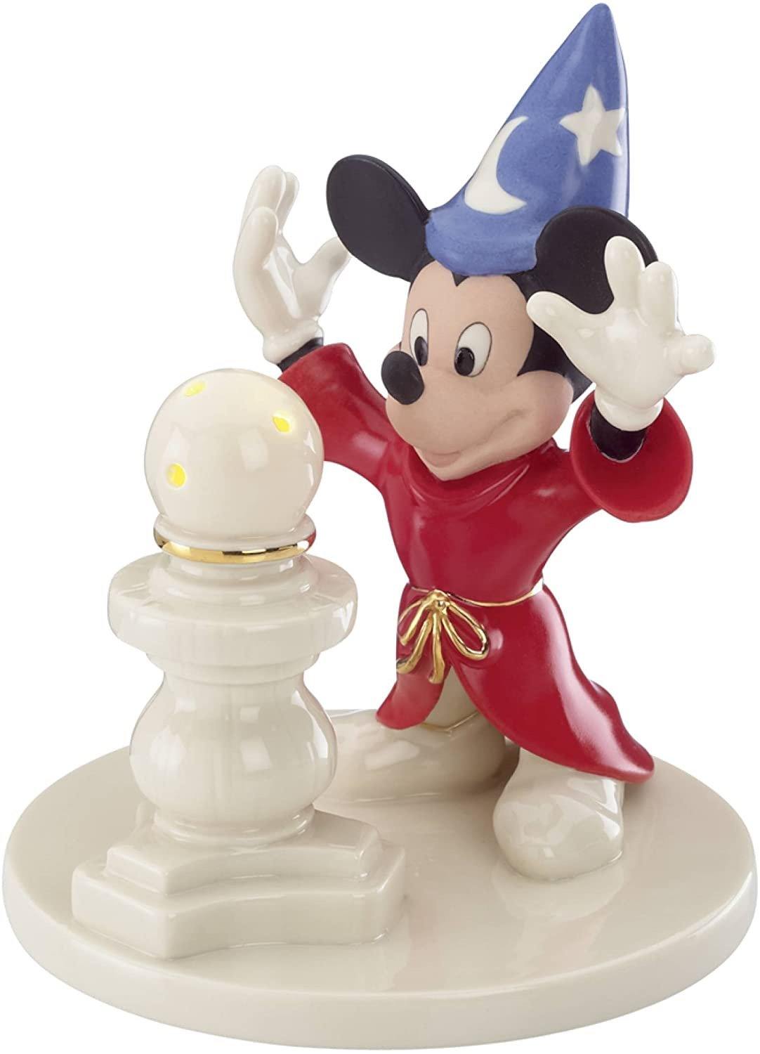 Mickey Sorcerer Lit Figurine New In Box