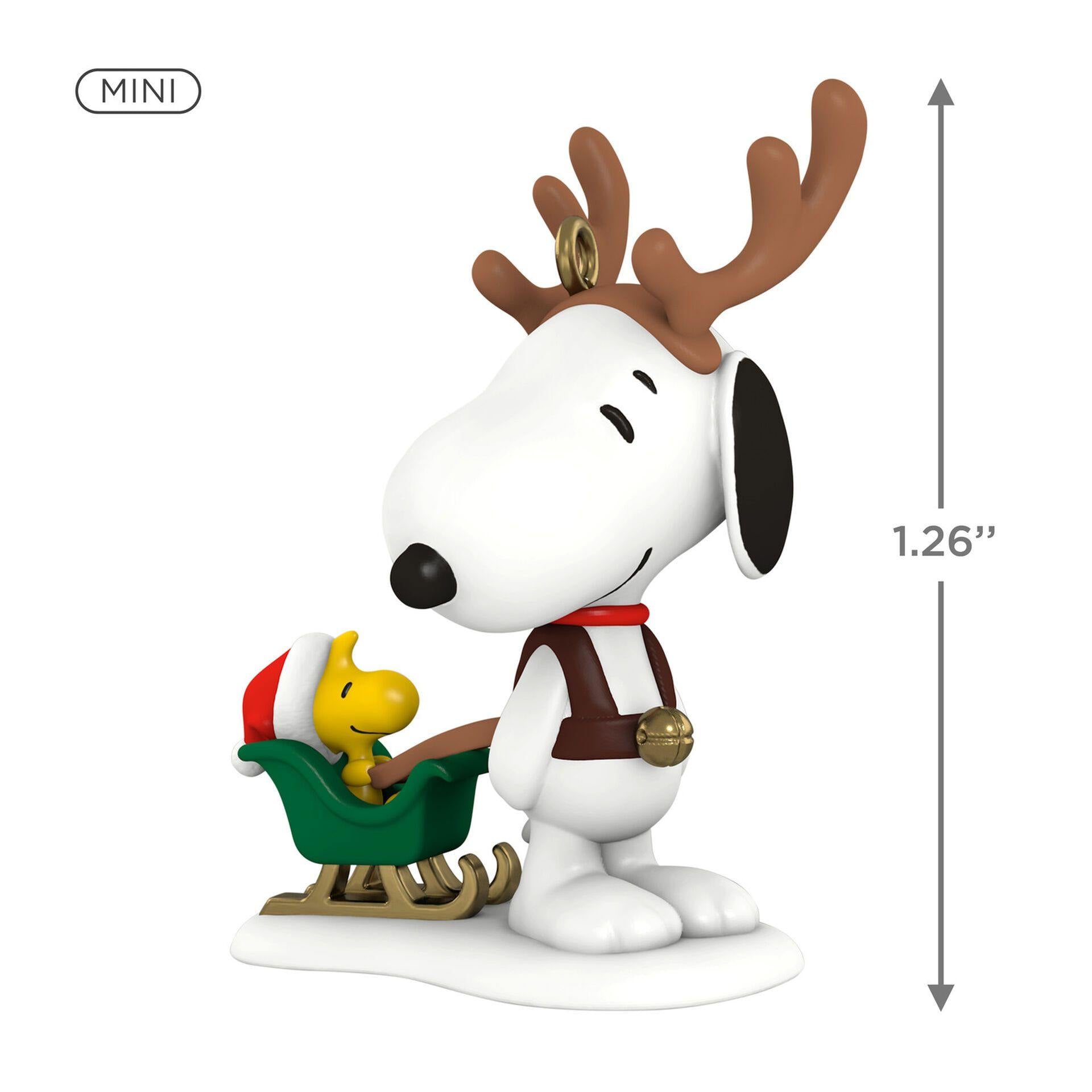 Mini Peanutsâ® Winter Fun With Snoopy Ornament, 1.26"