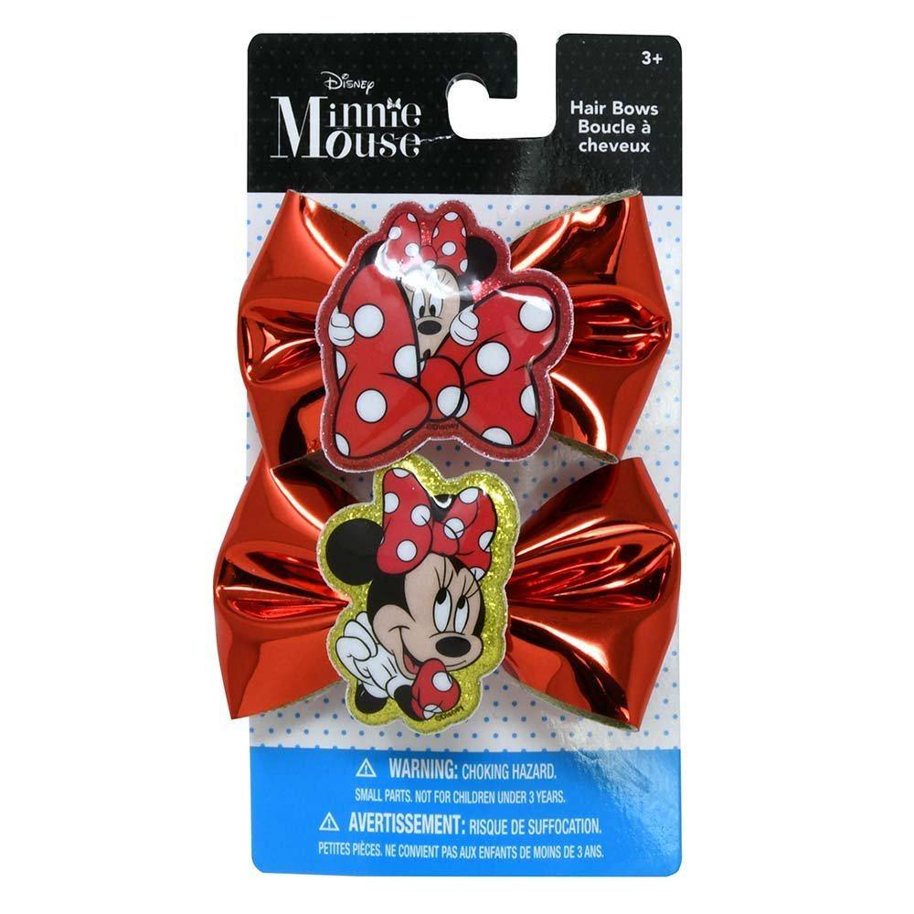 MINNIE 2PK HAIR BOWS ON CARD