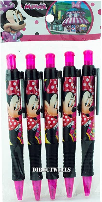 Minnie 5 Pcs /Pack Retractable Ball Pen