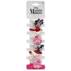 Minnie 6pk Pony Tail Holders on Card