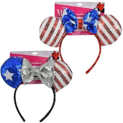 Minnie American Flag Sequin Ears