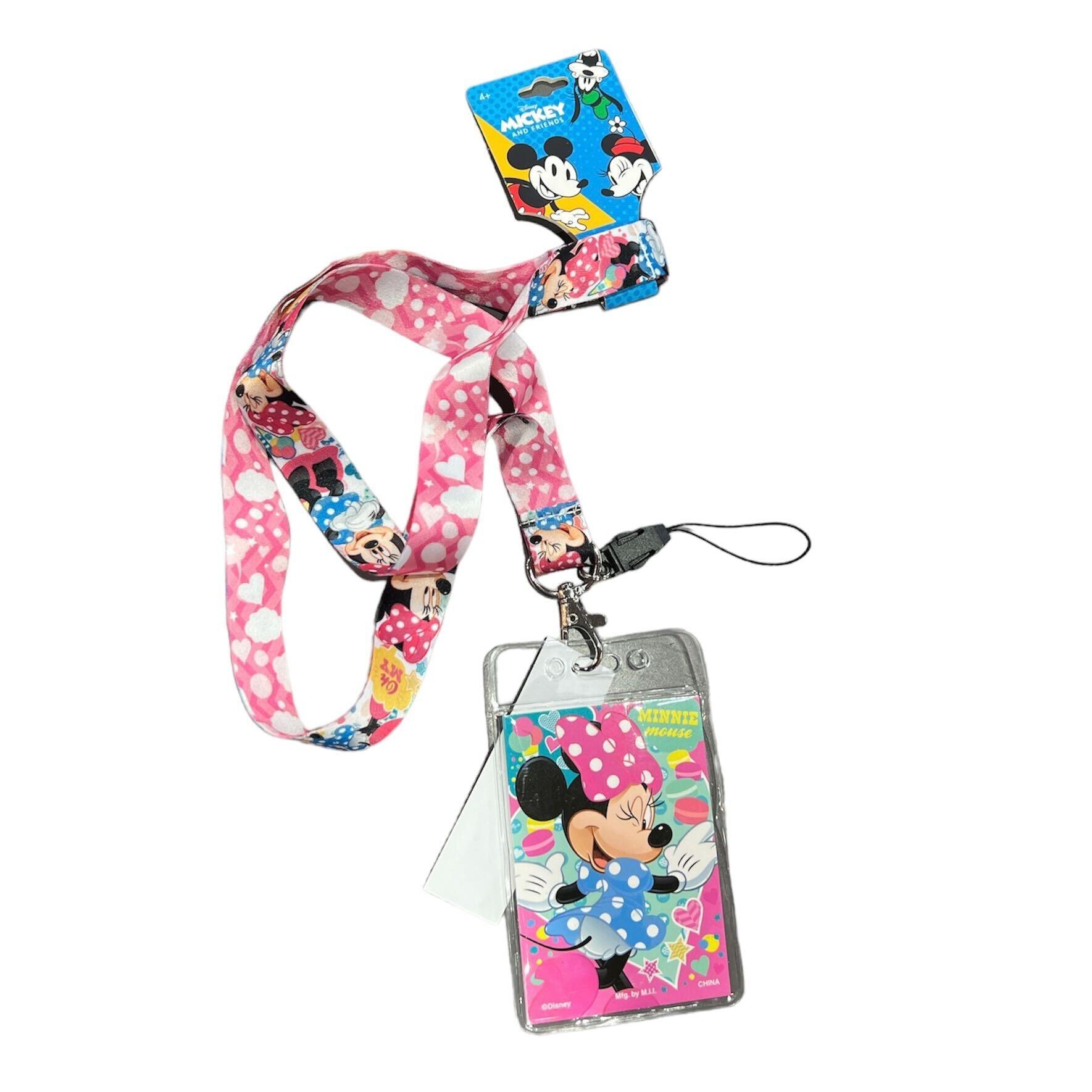 Minnie Mouse Pink Polka Dot Lanyard