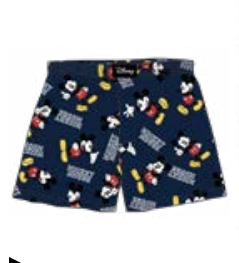 Disney Men's Boxer Mickey Classic Navy