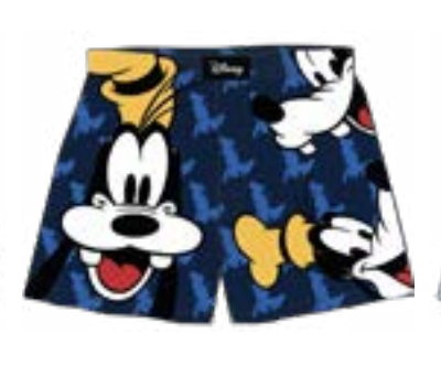 Disney Men's Boxer Goofy Big Head Navy