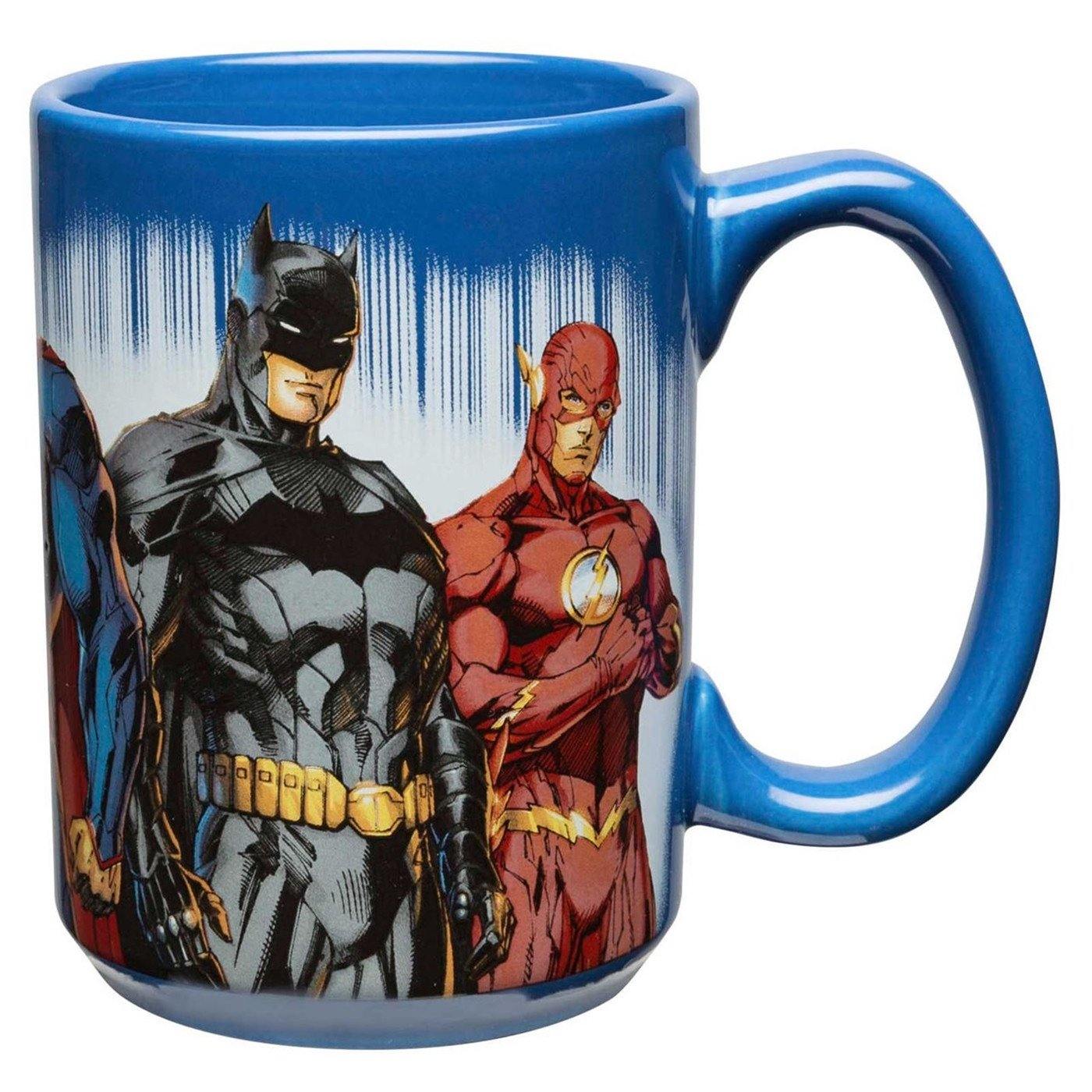 Mug - Blue Lantern, Wonder Woman, Batman & The Flash
