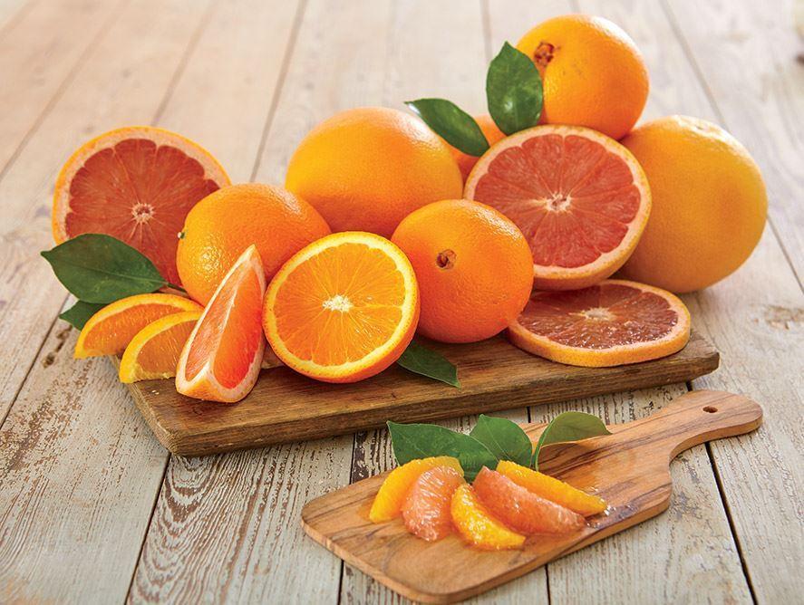 Navel Oranges and Ruby Red Grapefruits