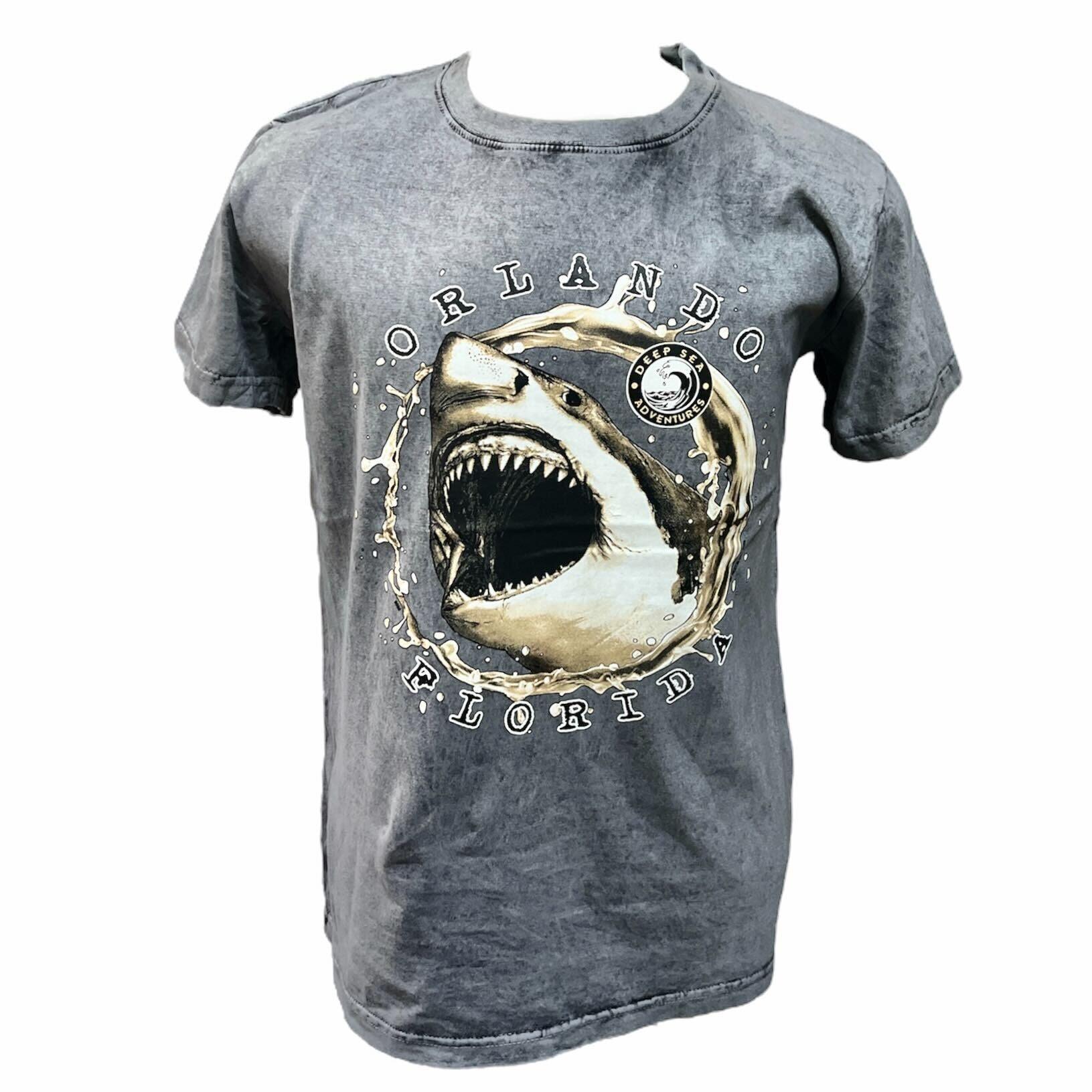 Orlando FL Shark Deep Sea Adventures Garment Dye Tee