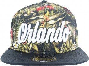 Orlando Floral Snapback - Dark Jungle