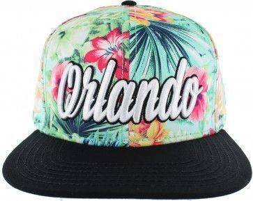 Orlando Floral Snapback Green Forest