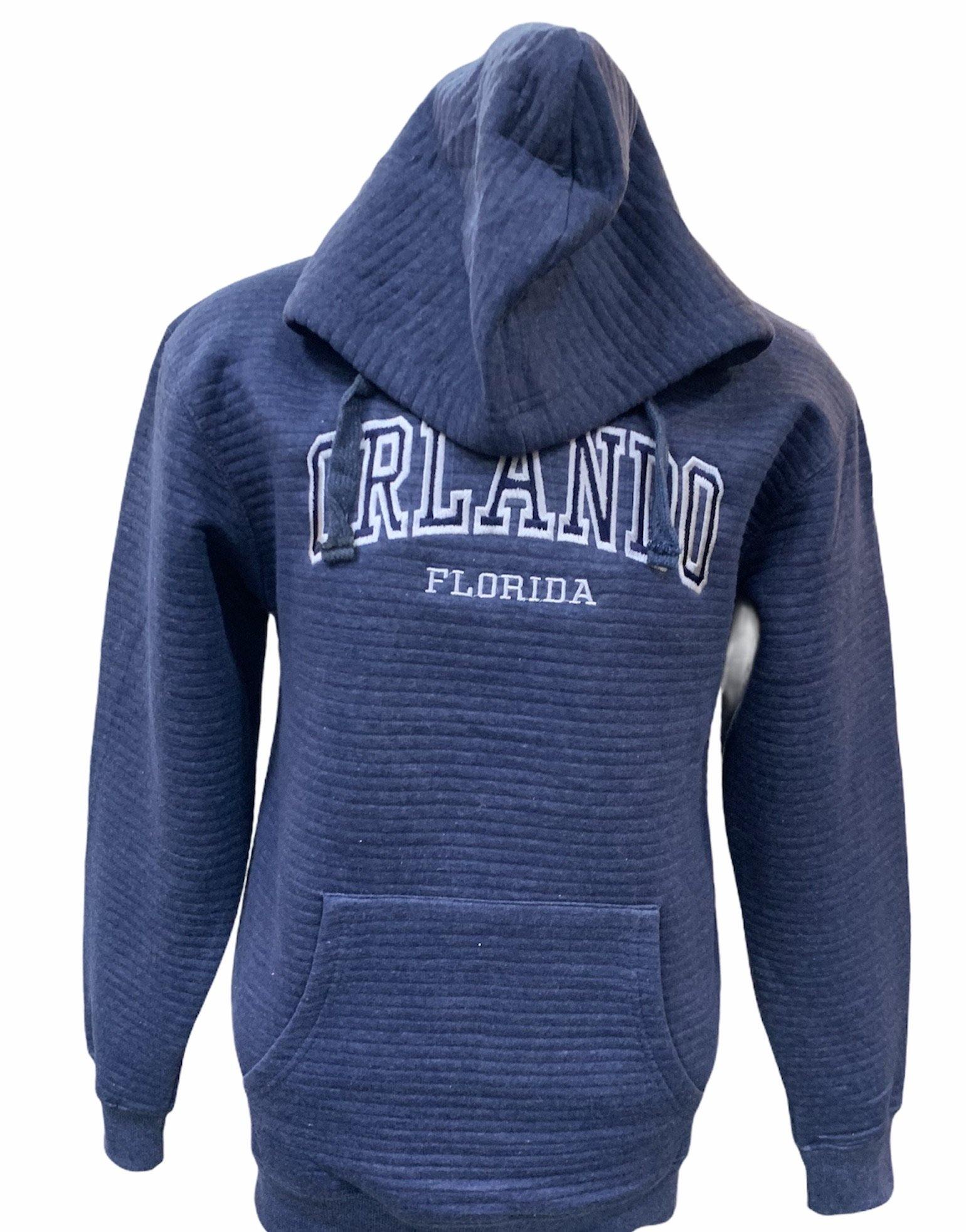 Ottoman Fleece Pullover Hoodie -Denim Heather