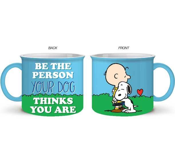 Peanuts Be the Person Your Dog Thinks You Are 14 Ounce Mug