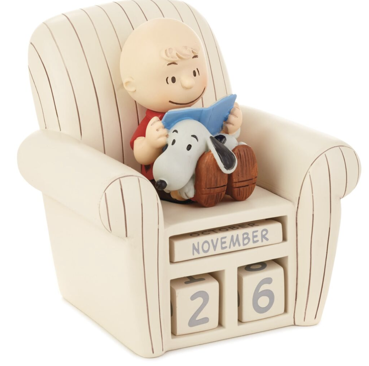 Peanuts Charlie Brown Chair and Snoopy Perpetual Calendar