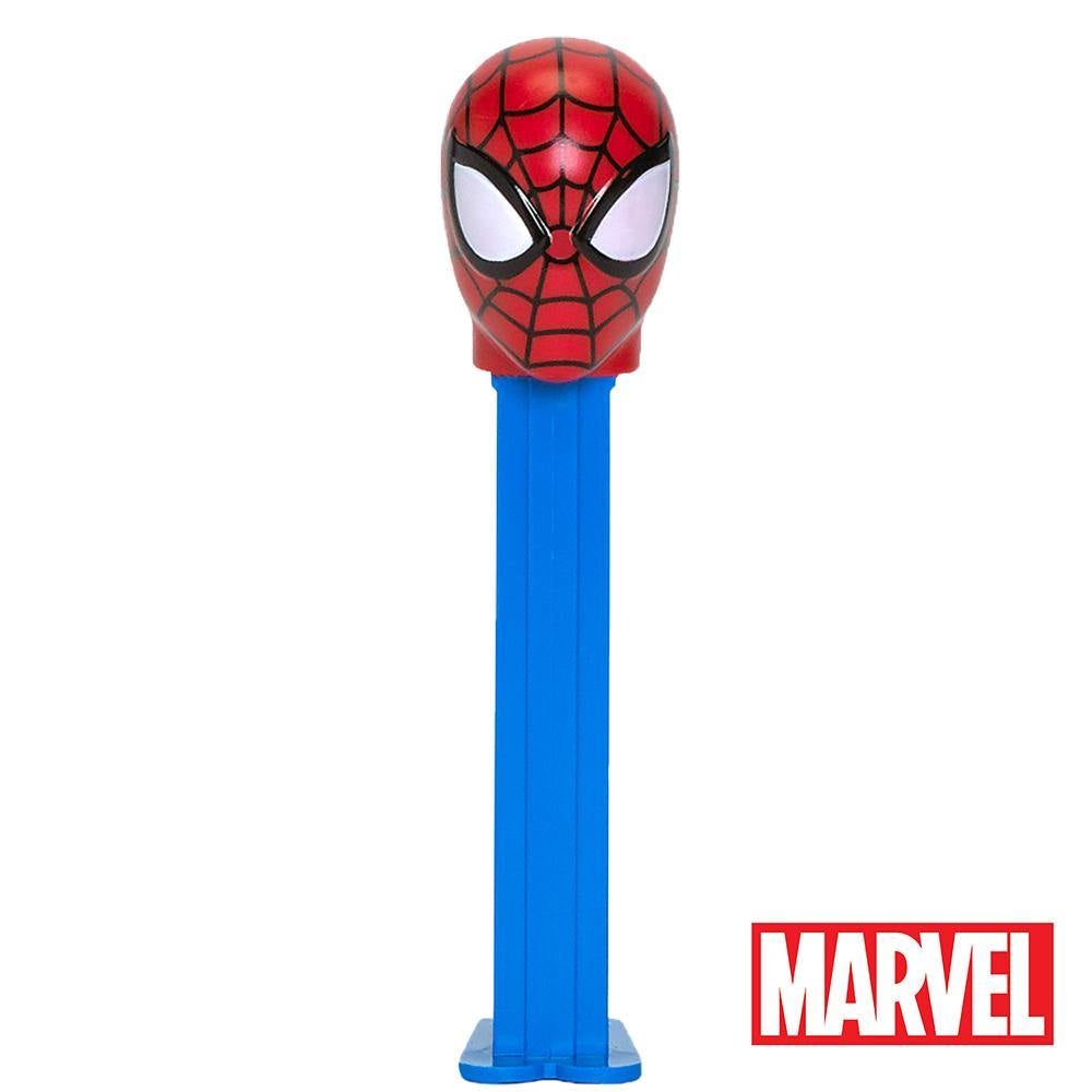 PEZ Marvel Candy Dispenser on Blister Card with 3 Packages of Candy