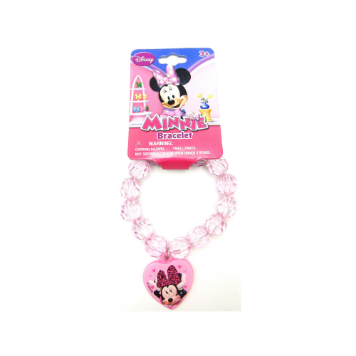 Pink Minnie Bowtique Faceted Beaded Bracelet