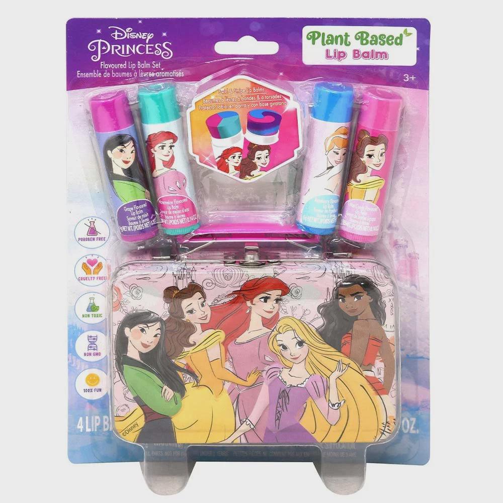 Princess 4pk Swirl Lip Balm with Tin on Card