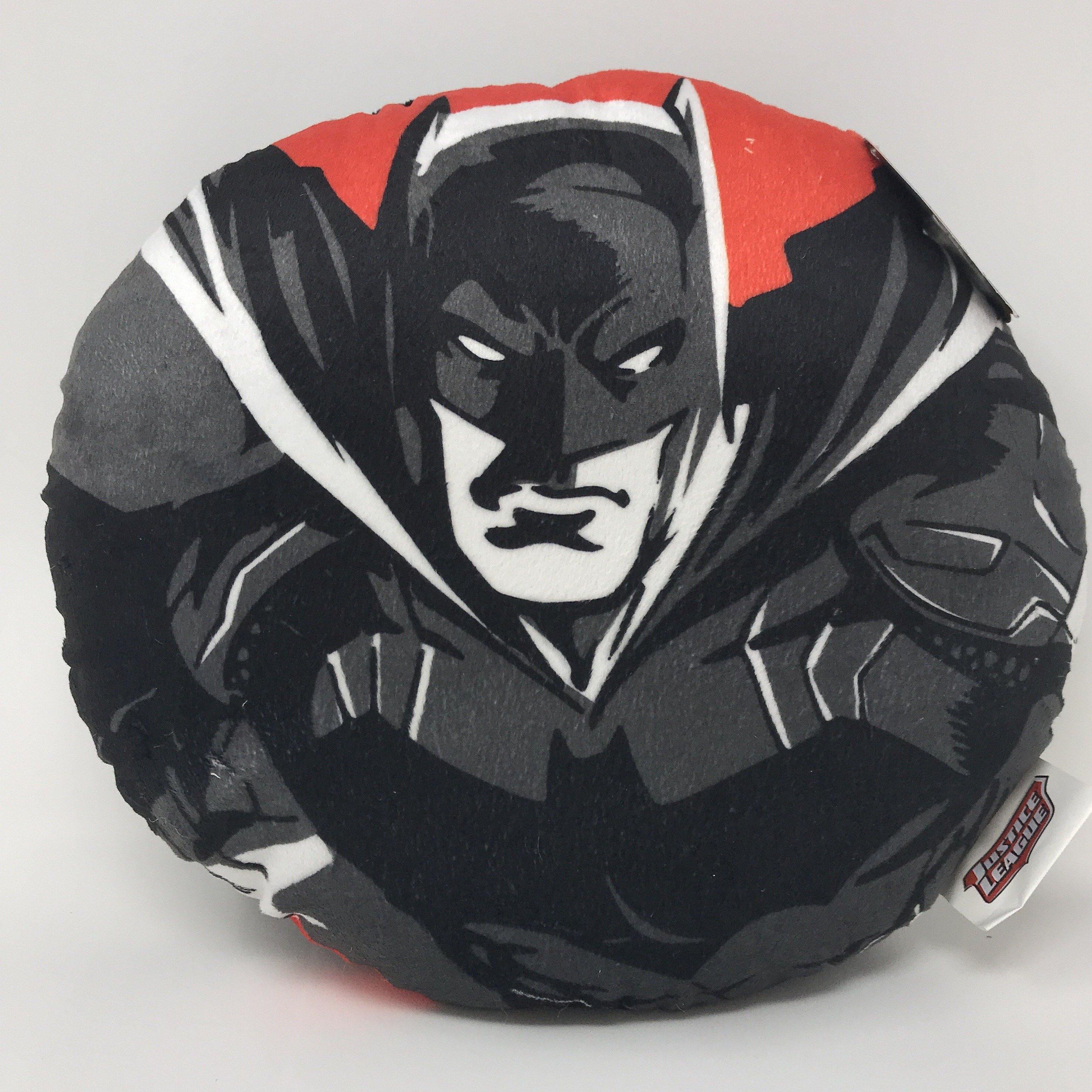 Round Batman Red Pillow 12x12"