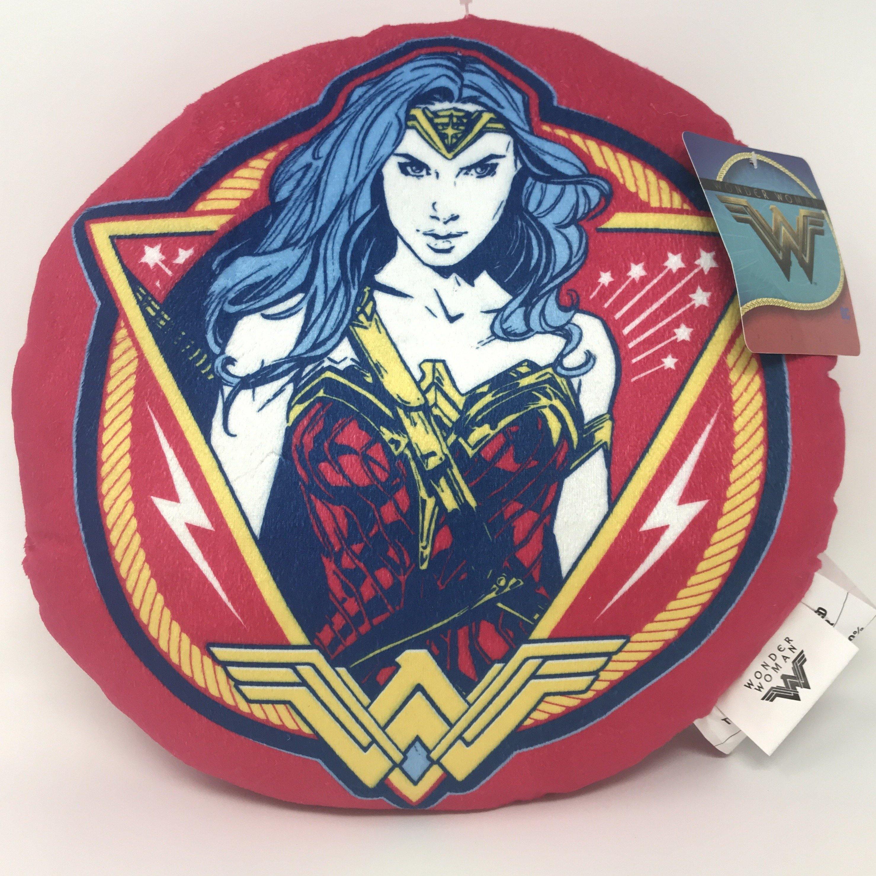 Round Wonder Woman Pillow 12x12