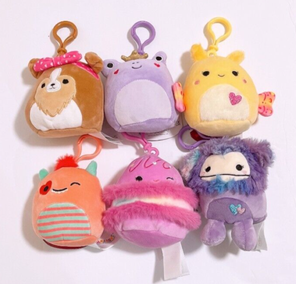 Squishmallows 2024 Valentine Squad 3.5" Mini Clip On