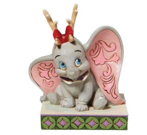 Santa's Cheerful Helper Dumbo with Reindeer Antlers