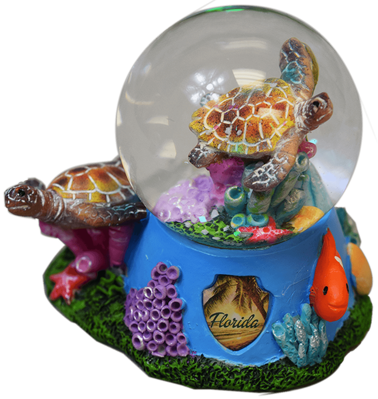 Sea Turtle 45MM Snow Globe w/Shield