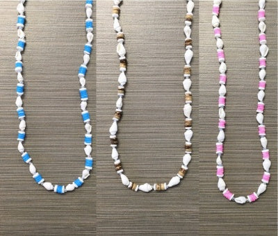 Nassa & Clam Shell Necklace ASST. Colors