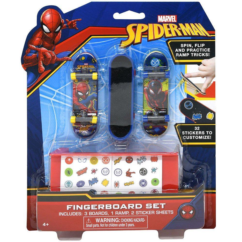 Spiderman 3pk Fingerboards with ramp