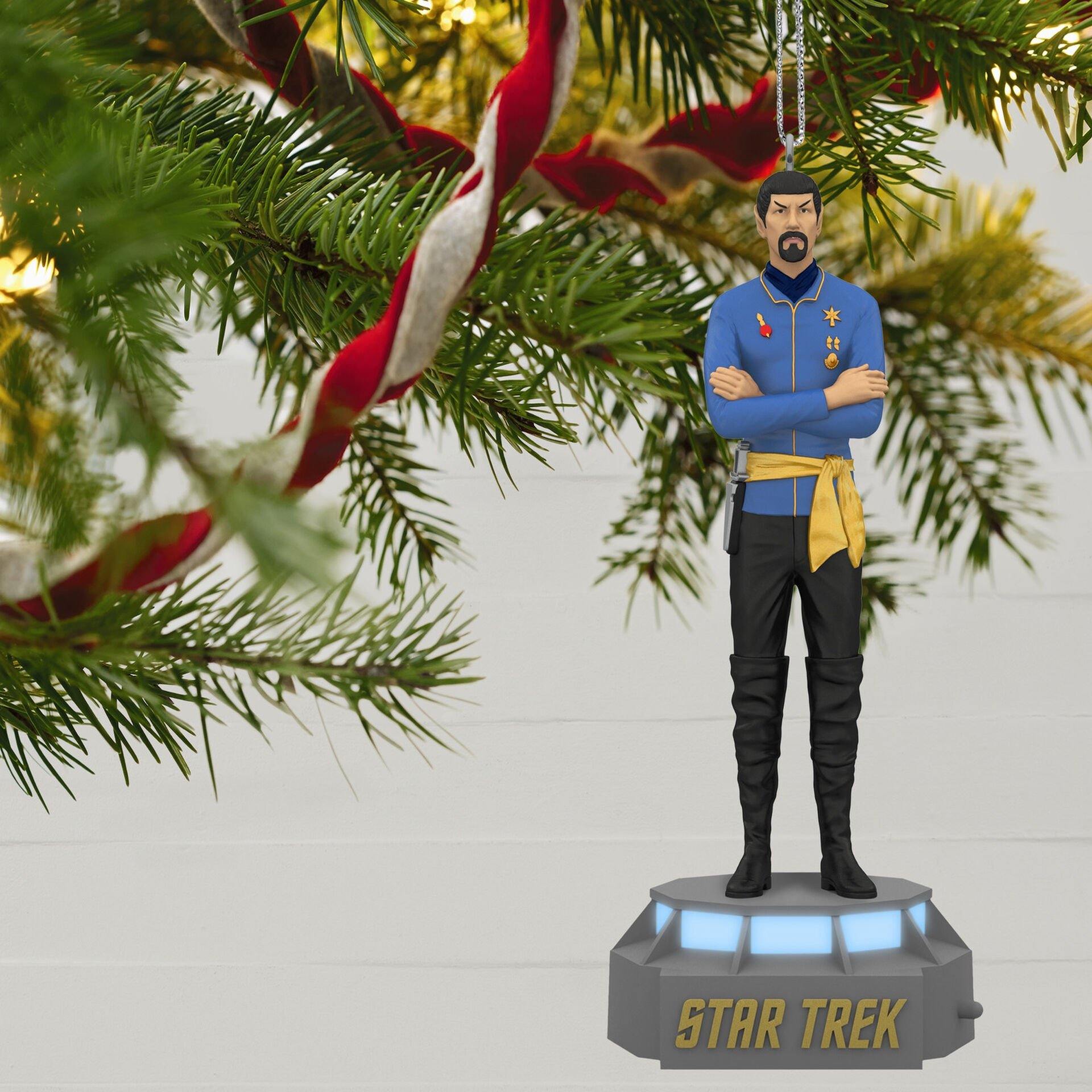 Star Trek™ Mirror, Mirror Collection First Officer Spock Ornament With Light and Sound