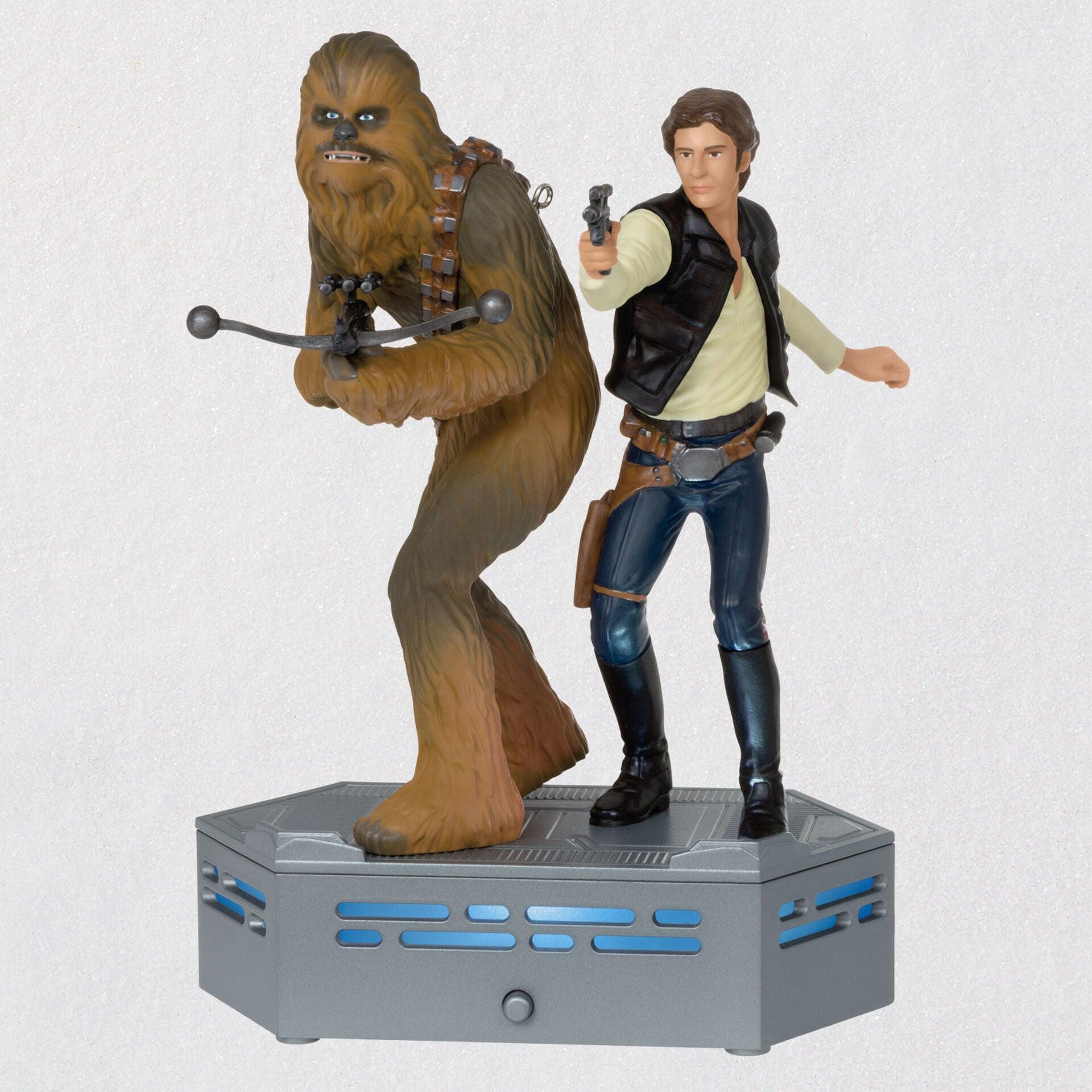 Star Wars: A New Hope™ Collection Han Solo™ and Chewbacca™ Ornament With Light and Sound