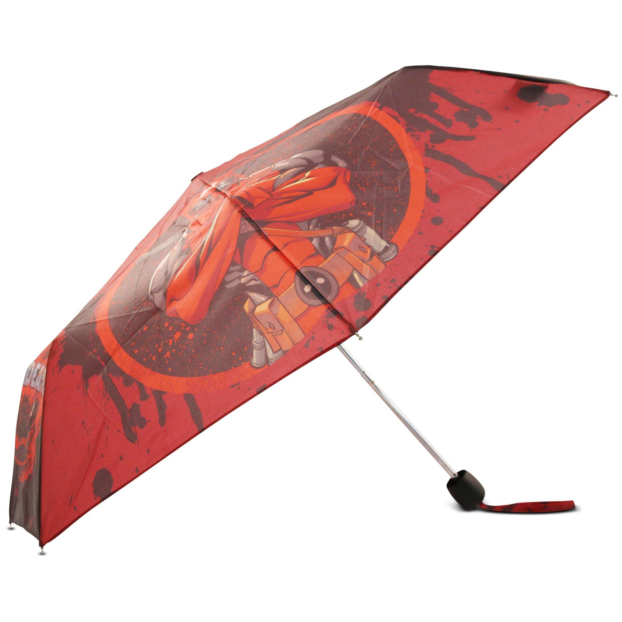 Superhero Deadpool Collapsible Mini Umbrella