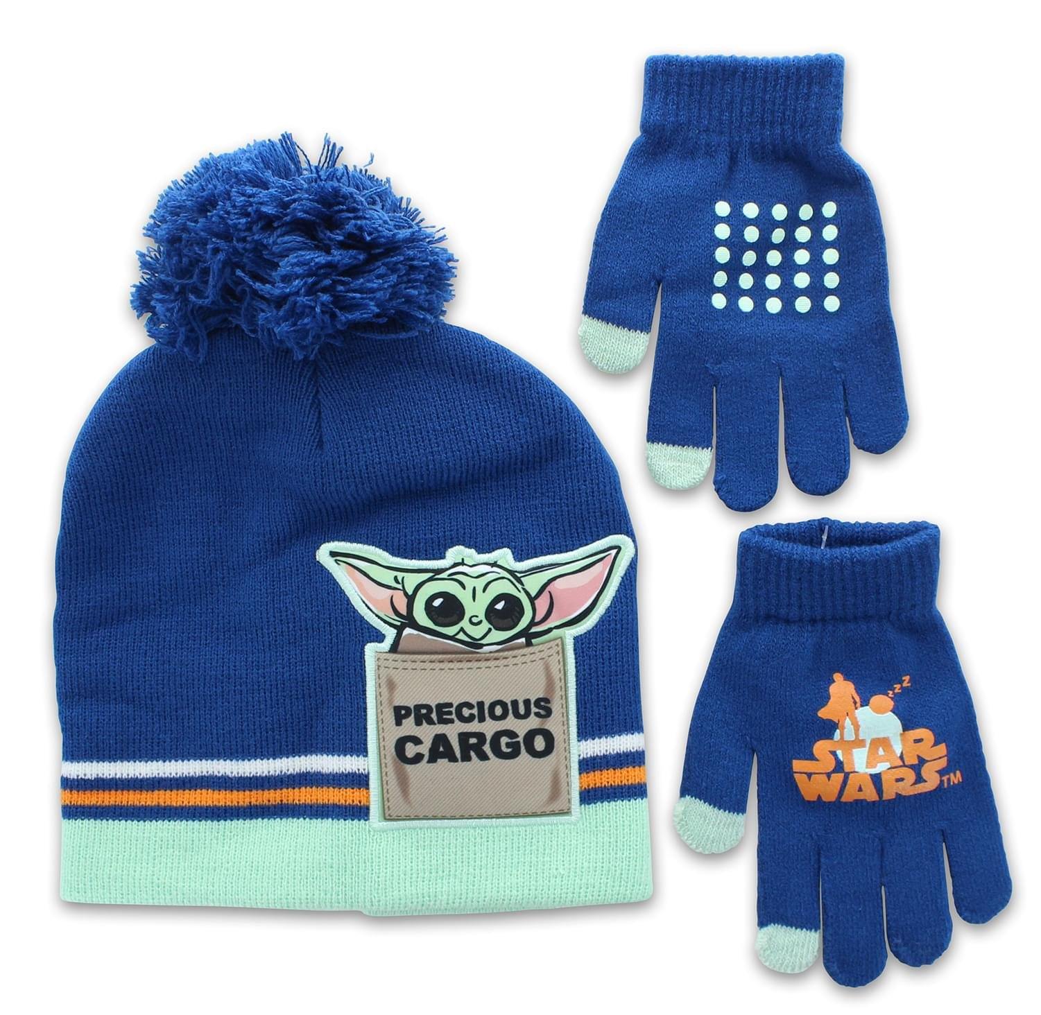 SW The Mandalorian Hat & Gloves, Blue