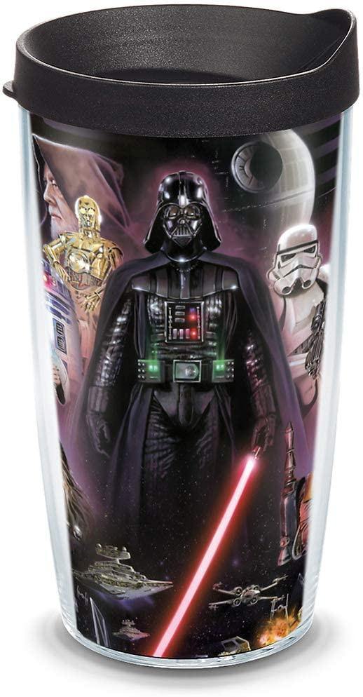 Tervis Star Wars - Collage Tumbler With Wrap And Black Lid 16Oz, Clear