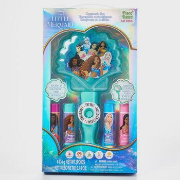 The Little Mermaid Mirror with 4 Lip Balms in Box