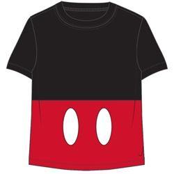 Toddler Boys Mickey Shorts Tee, Black Red
