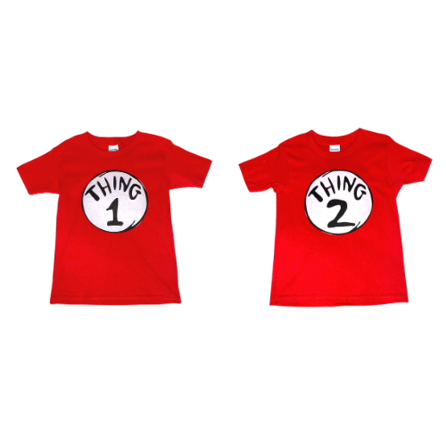 Toddler Thing 1 & Thing 2 Tee Set-Size 3T (Online Exclusive)