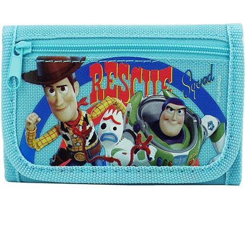 Toy Story 4 Woody, Buzz And Forky Light Blue Trifold Wallet
