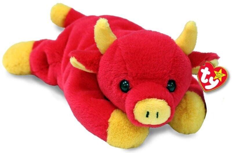 Ty Beanie Baby- Snort The Bull