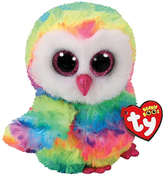 Ty Beanie Boos Owen The Multicolor Owl Regular