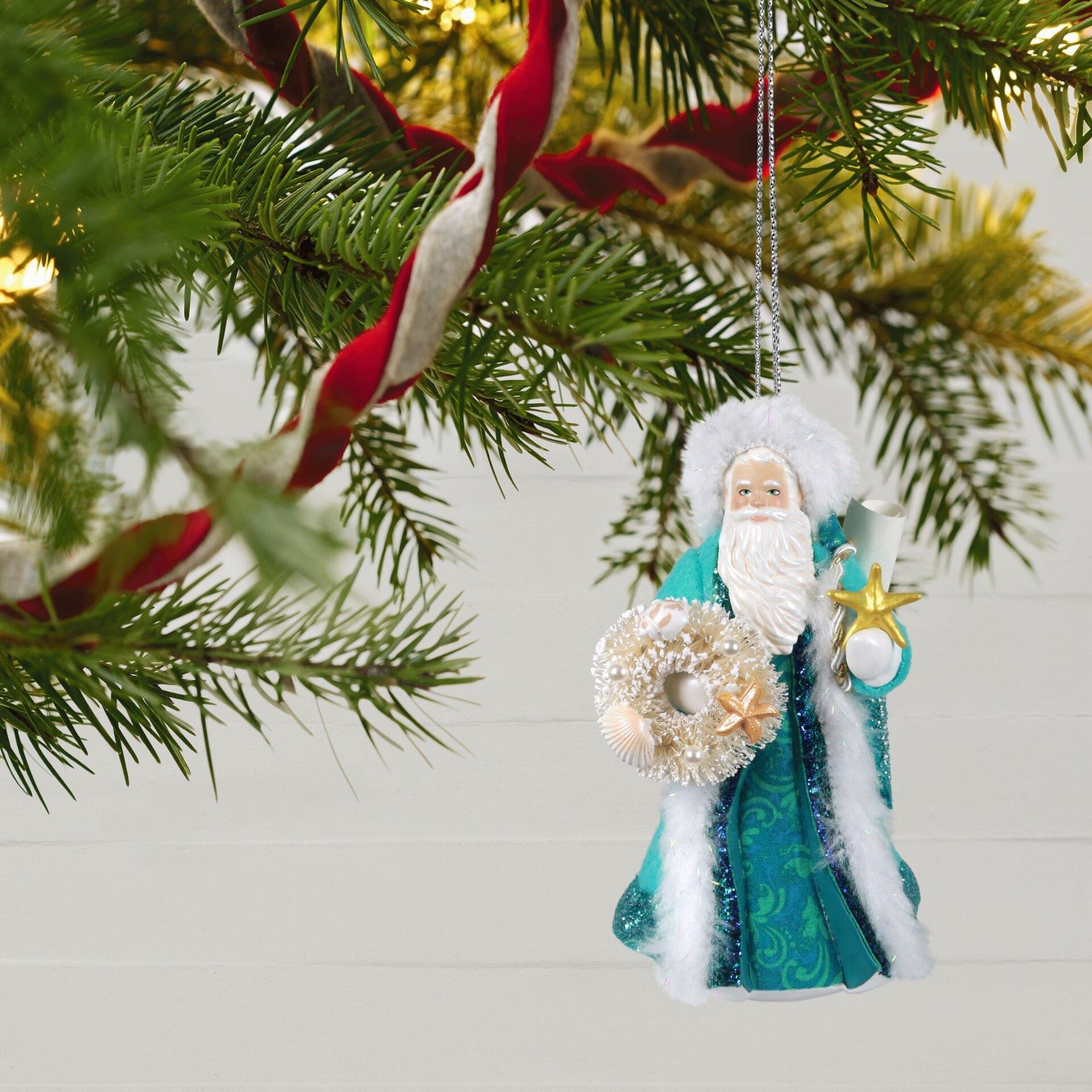 White Father Christmas Ornament