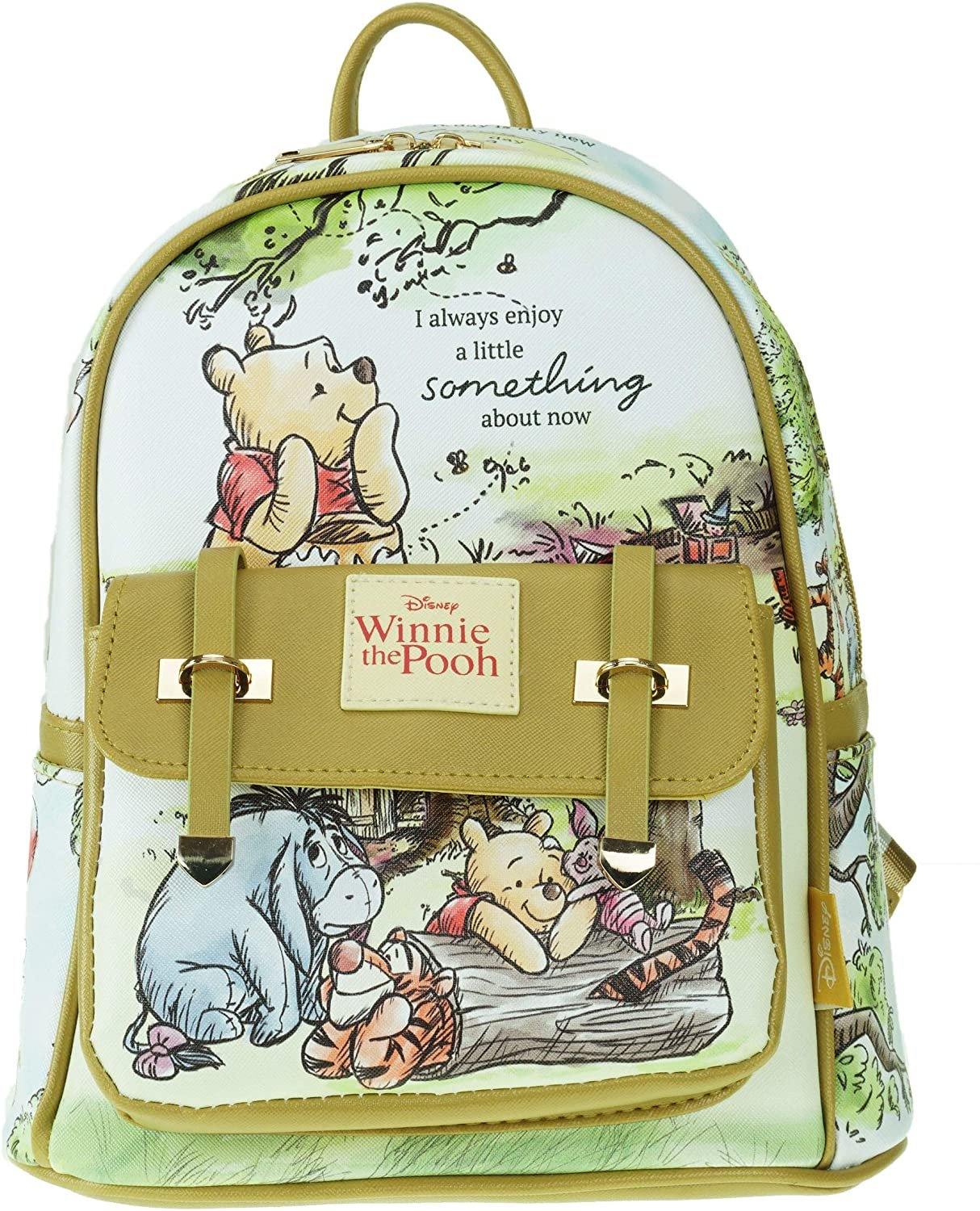 Winnie The Pooh 11" Vegan Leather Mini Backpack