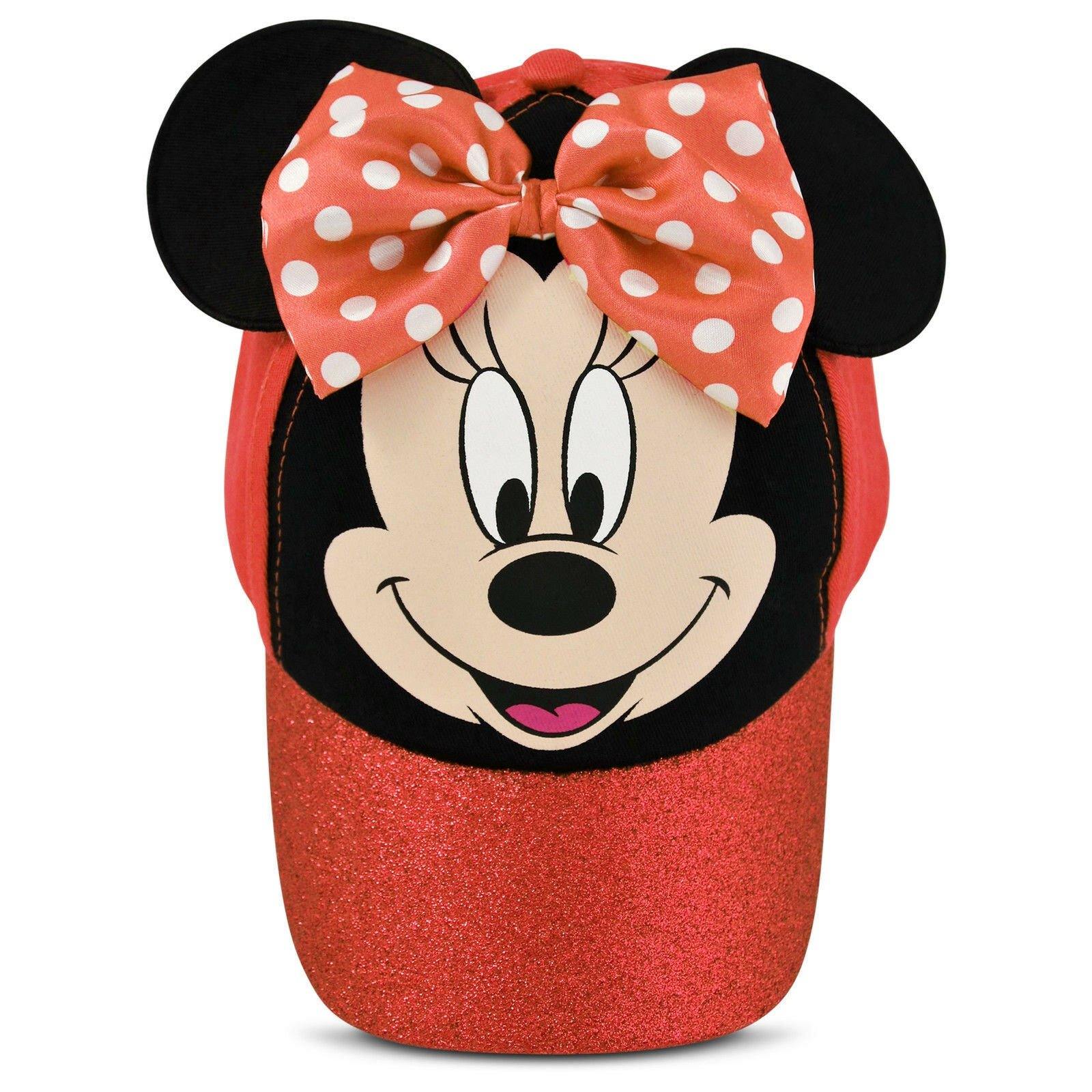 Youth Minnie Mouse Ears & Bow Cap