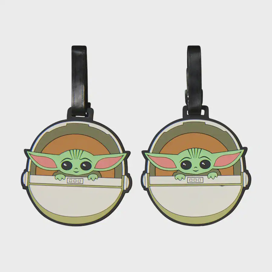 Star Wars Grogu Sitting in Pod 2pc Luggage Tags